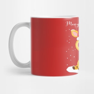 Gregor Giraffe Merry Christmas Mug